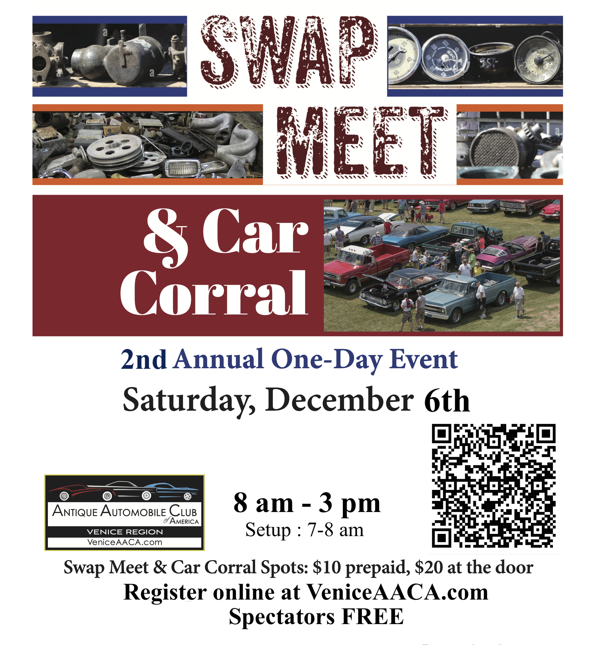 2nd Annual Venice AACA Swap Meet & Car Corral — Venice FL AACA Car